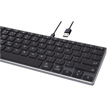 Logo trade corporate gifts image of: Hybrid performance Bluetooth keyboard - QWERTY