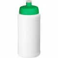 Baseline 500 ml recycled sport bottle, White / Green