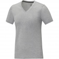 Somoto short sleeve women's V-neck t-shirt , Heather grey