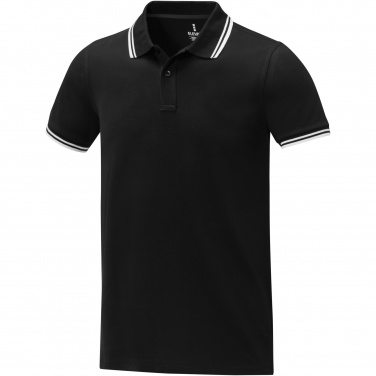 Logo trade corporate gifts picture of: Amarago short sleeve men's tipping polo