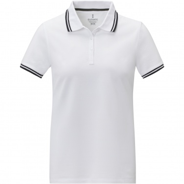 Logo trade promotional giveaway photo of: Amarago short sleeve women's tipping polo