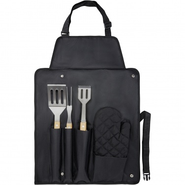 Logotrade promotional item picture of: Gril 3-piece BBQ tools set and glove 