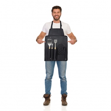 Logotrade corporate gifts photo of: Gril 3-piece BBQ tools set and glove 