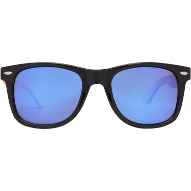 Logo trade business gift photo of: Taiyō rPET/bamboo mirrored polarized sunglasses in gift box