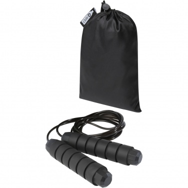 Logo trade promotional merchandise photo of: Austin soft skipping rope in recycled PET pouch