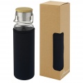 Thor 660 ml glass bottle with neoprene sleeve, Solid black