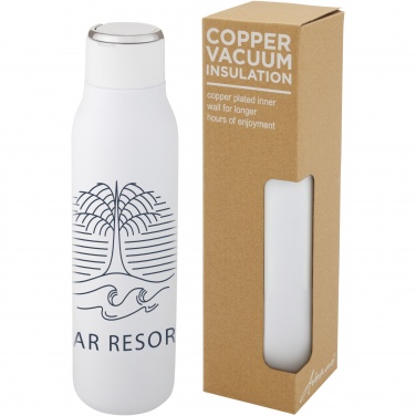 Logo trade promotional gifts image of: Marka 600 ml copper vacuum insulated bottle with metal loop