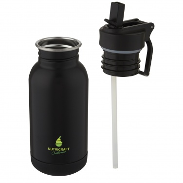 Logotrade corporate gift picture of: Lina 400 ml stainless steel sport bottle with straw and loop