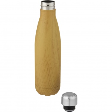 Logotrade promotional gift picture of: Cove 500 ml vacuum insulated stainless steel bottle with wood print