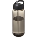 H2O Active® Octave Tritan™ 600 ml spout lid sport bottle, Charcoal / Solid black