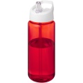 H2O Active® Octave Tritan™ 600 ml spout lid sport bottle, Red / White