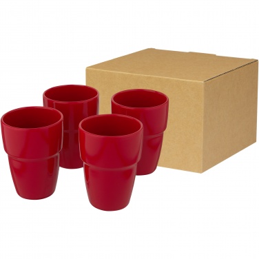 Logo trade promotional items picture of: Staki 4-piece 280 ml stackable mug gift set