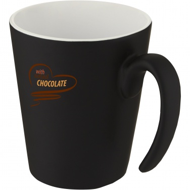 Logo trade business gifts image of: Oli 360 ml ceramic mug with handle