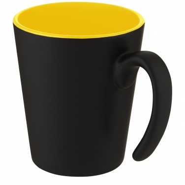 Logo trade business gift photo of: Oli 360 ml ceramic mug with handle