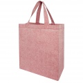 Pheebs 150 g/m² recycled gusset tote bag 13L, Heather red