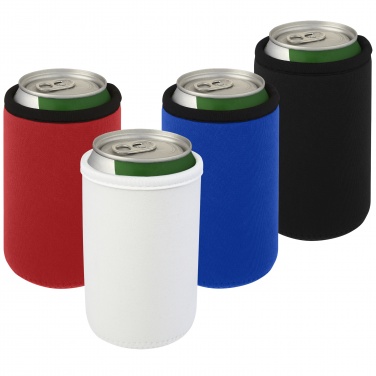 Logo trade business gifts image of: Vrie recycled neoprene can sleeve holder