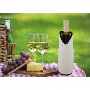 Logo trade promotional giveaways image of: Noun recycled neoprene wine sleeve holder