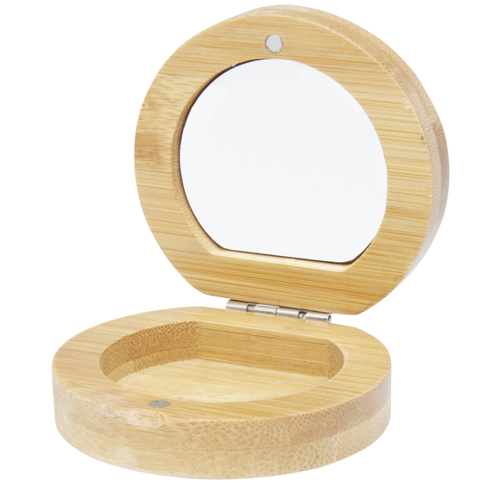 Logotrade business gift image of: Afrodit bamboo pocket mirror