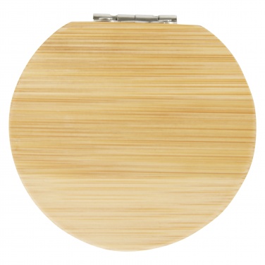 Logo trade promotional giveaway photo of: Afrodit bamboo pocket mirror