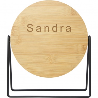 Logo trade promotional gifts image of: Hyrra bamboo standing mirror