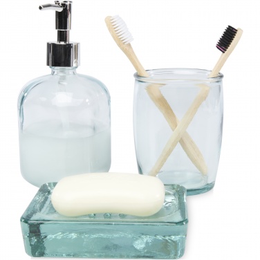 Logotrade promotional items photo of: Jabony 3-piece recycled glass bathroom set