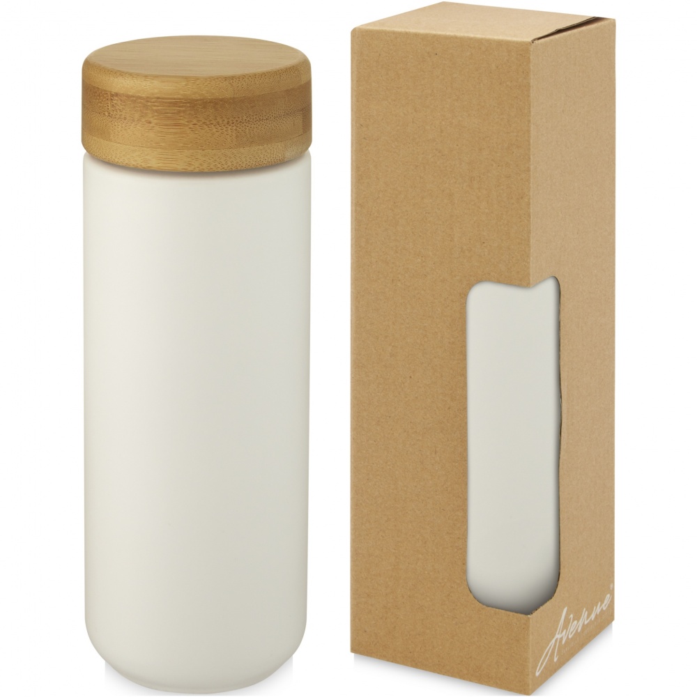 Logo trade promotional products picture of: Lumi 300 ml ceramic tumbler with bamboo lid