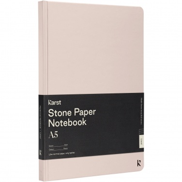 Logotrade corporate gift picture of: Karst® A5 stone paper hardcover notebook - lined