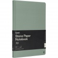 Karst® A5 stone paper hardcover notebook - lined, Heather green