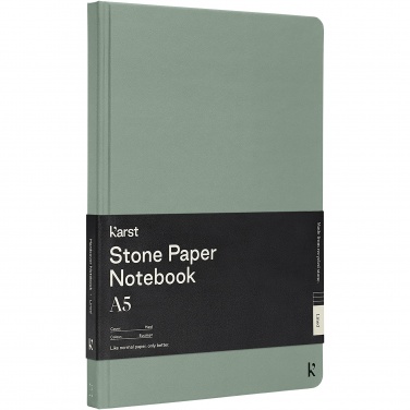 Logotrade corporate gift picture of: Karst® A5 stone paper hardcover notebook - lined