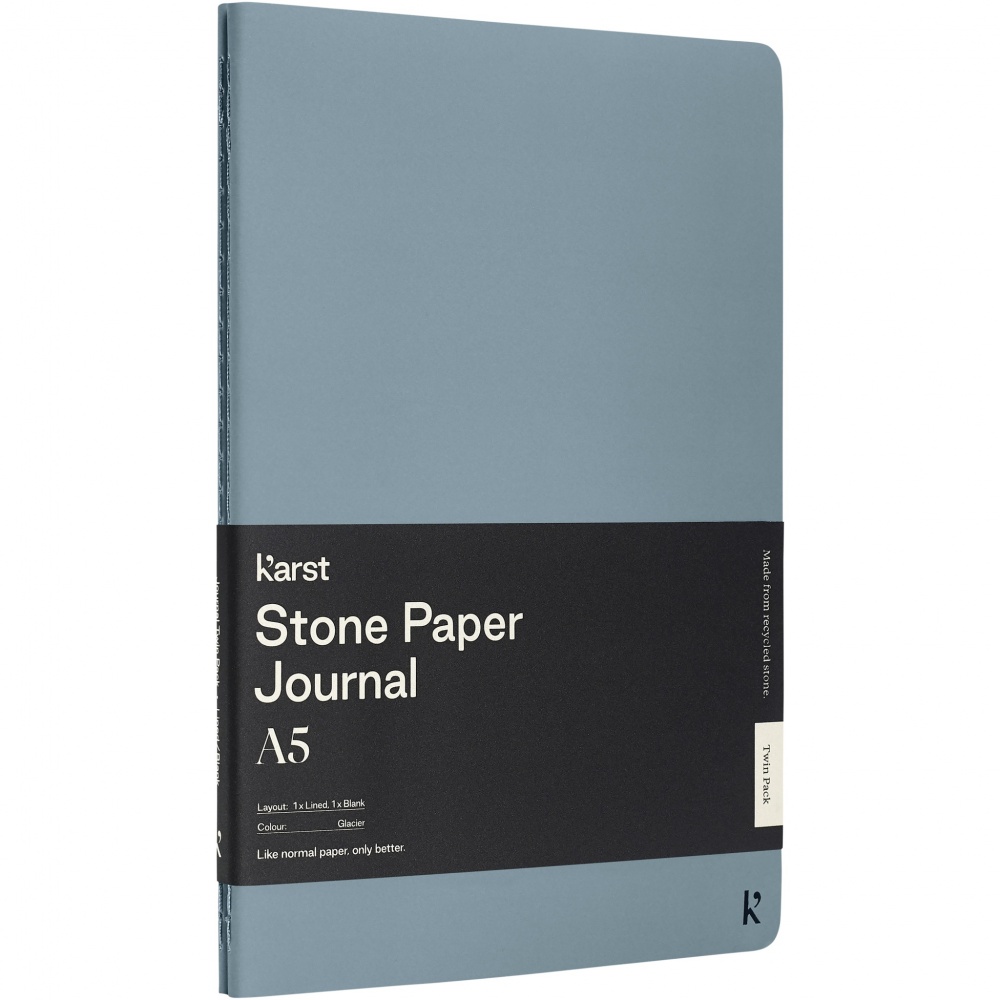 Logo trade corporate gift photo of: Karst® A5 stone paper journal twin pack