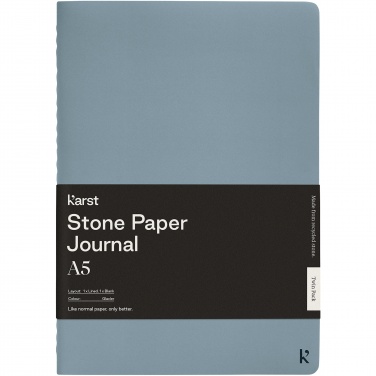 Logo trade business gift photo of: Karst® A5 stone paper journal twin pack