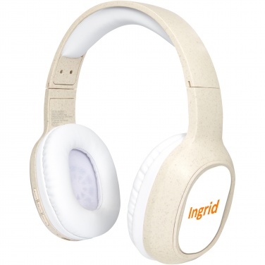 Logotrade corporate gifts photo of: Riff wheat straw Bluetooth® headphones with microphone