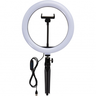 Logotrade promotional merchandise photo of: Studio ring light for selfies and vlogging with phone holder and tripod