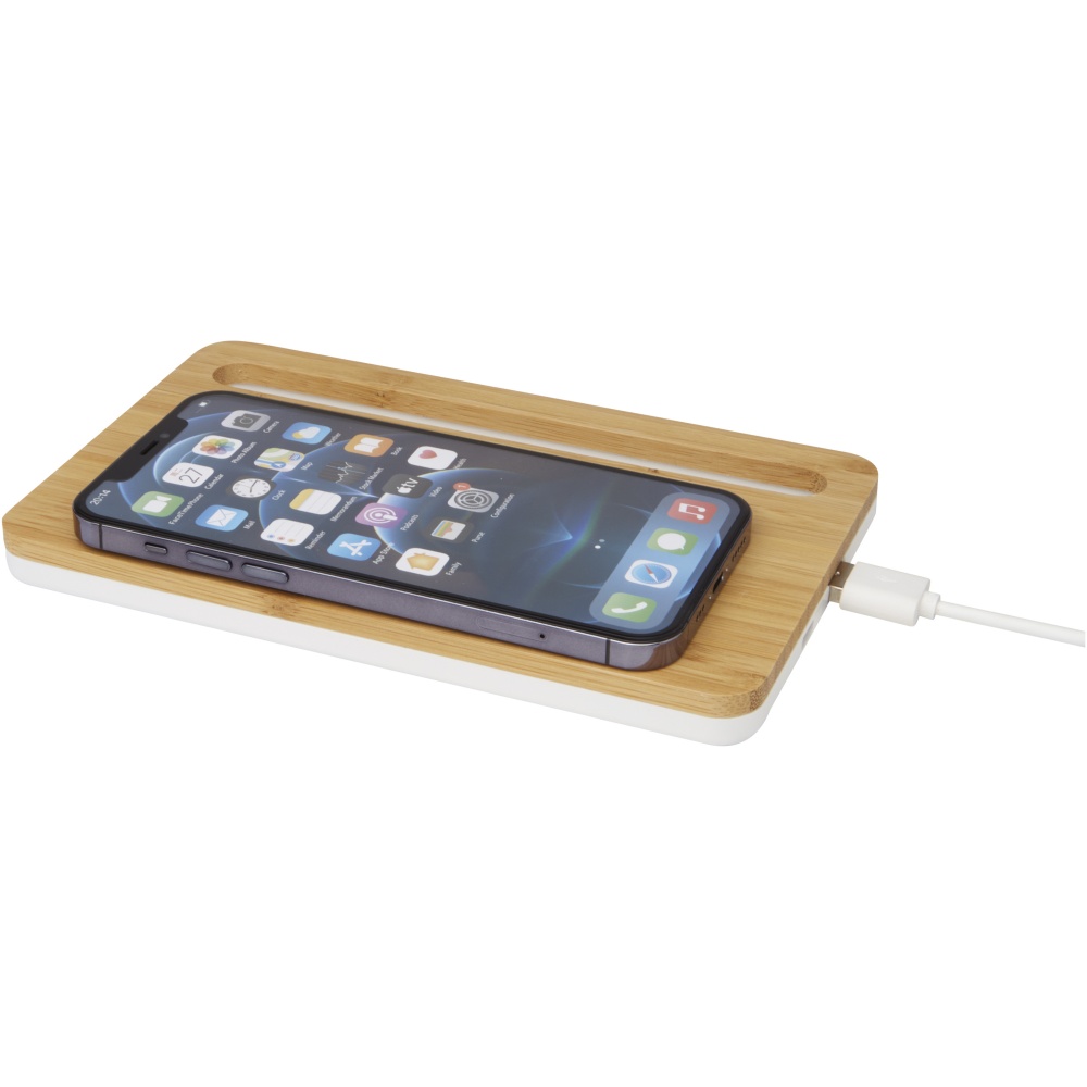 Logotrade promotional giveaway picture of: Medake 10W bamboo wireless charger