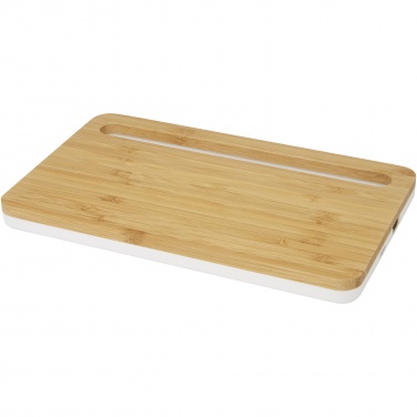 Logo trade business gift photo of: Medake 10W bamboo wireless charger