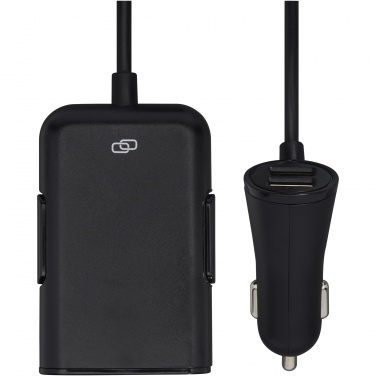 Logotrade promotional merchandise picture of: Pilot dual car charger with QC 3.0 dual back seat extended charger