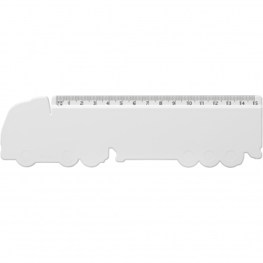 Logotrade business gift image of: Tait 15 cm lorry-shaped recycled plastic ruler