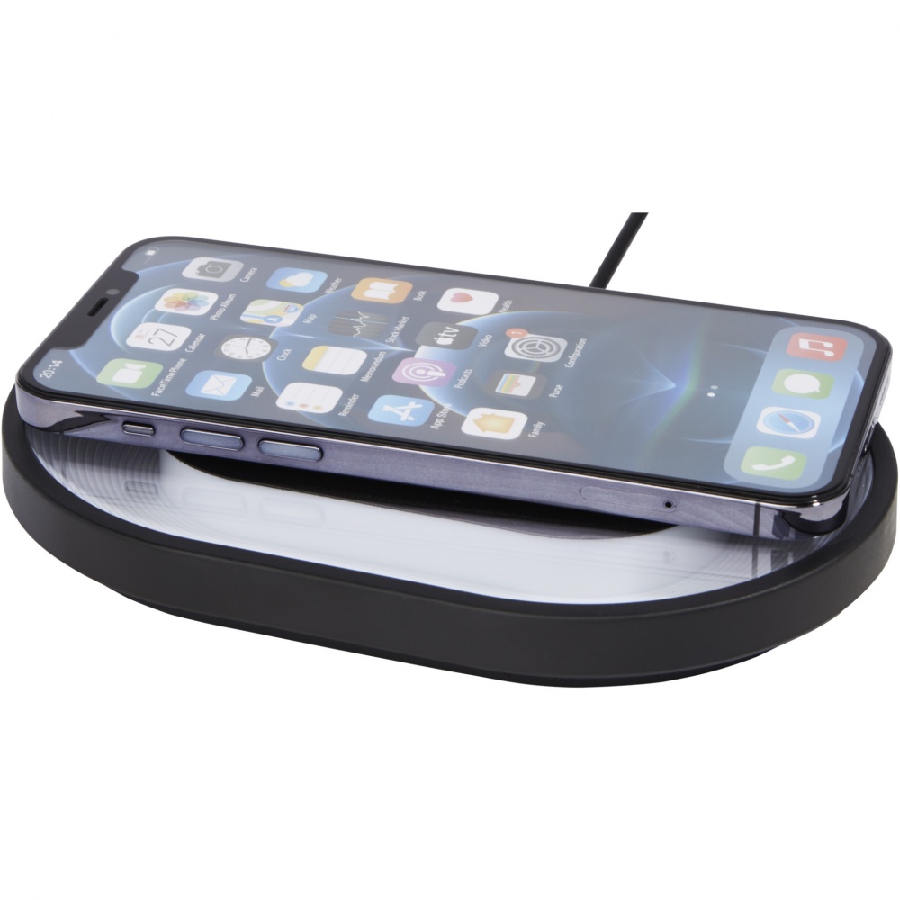 Logo trade promotional products image of: Ray wireless charging pad with RGB mood light