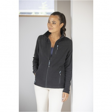 Logo trade promotional merchandise picture of: Amber women's GRS recycled full zip fleece jacket