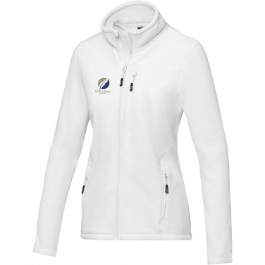 Logo trade corporate gifts image of: Amber women's GRS recycled full zip fleece jacket