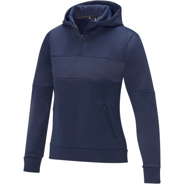 Logo trade promotional merchandise photo of: Sayan women's half zip anorak hooded sweater