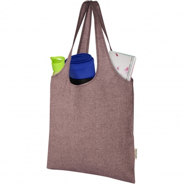 Logo trade promotional products image of: Pheebs 150 g/m² recycled cotton trendy tote bag 7L