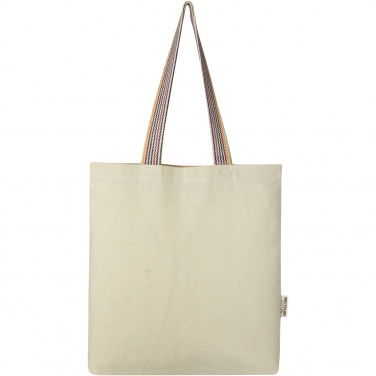 Logotrade promotional product image of: Rainbow 180 g/m² recycled cotton tote bag 5L