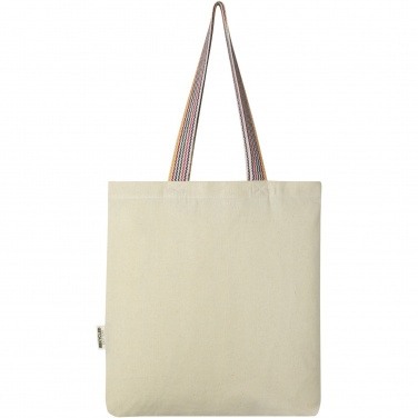 Logotrade business gift image of: Rainbow 180 g/m² recycled cotton tote bag 5L