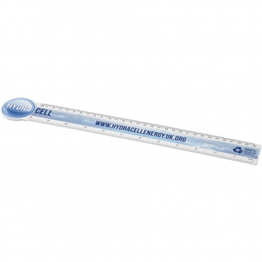 Logo trade promotional gifts picture of: Tait 30cm circle-shaped recycled plastic ruler