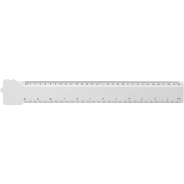 Logotrade promotional products photo of: Tait 30cm house-shaped recycled plastic ruler