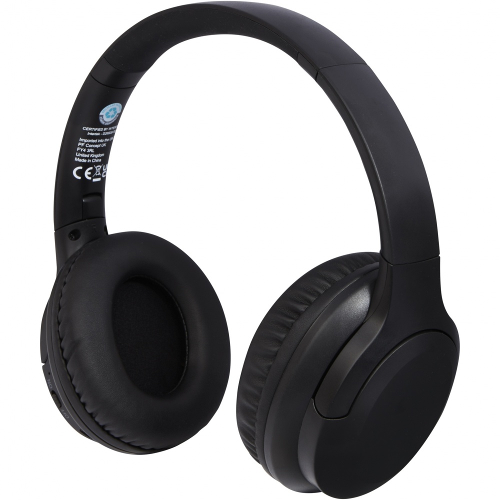 Logo trade promotional merchandise picture of: Loop recycled plastic Bluetooth® headphones