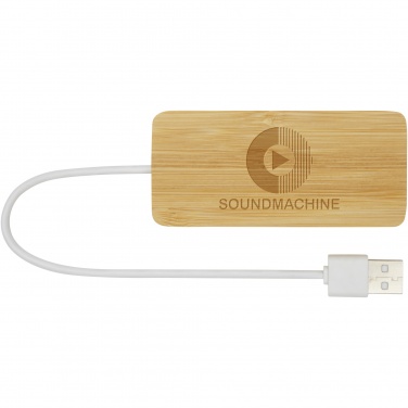 Logo trade promotional products picture of: Tapas bamboo USB hub