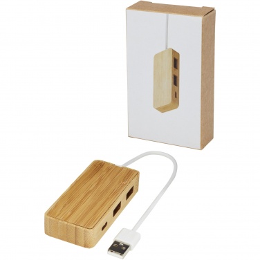 Logotrade promotional items photo of: Tapas bamboo USB hub