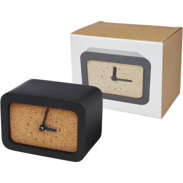 Logo trade promotional items image of: Momento wireless limestone charging desk clock